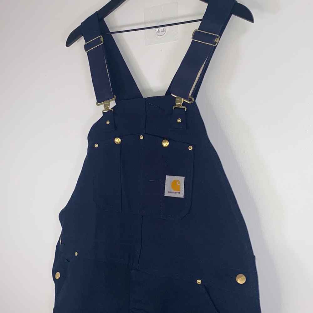 Carhartt Vintage quilted 100% cotton made in USA union labor overalls size 40X32